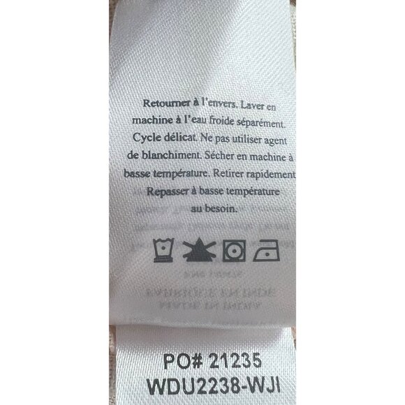 Faherty Coral Floral Organic Cotton Smocked Square-Neck Puff-Sleeve Dress Small - Picture 9 of 14